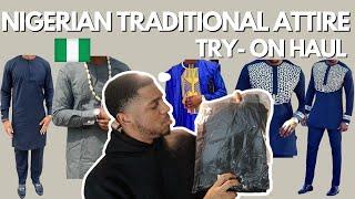 NIGERIAN TRADITIONAL TRY - ON HAUL | DETTY DECEMBER FITS FOR MEN | BENNY MANNEQUIN