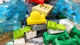 Satisfying Building Blocks coaster  Marble Run ASMR 2 Tiers Elevators