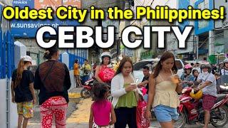 DOWNTOWN CEBU CITY - Walking Tour | OLDEST CITY in the PHILIPPINES!