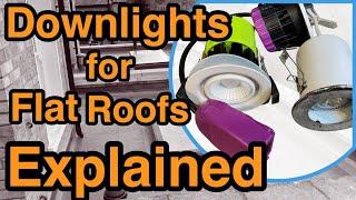 How to fit downlight in flat roofs