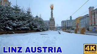 Linz Austria  Heavy Snow in January 2025