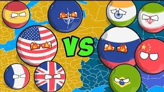 Team USA vs Team Russia - Who Will Win? Countryballs Videos