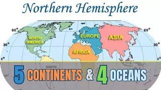 Which Continents And Oceans Are Located In The Northern Hemisphere? | @WorldoPedia1.1M