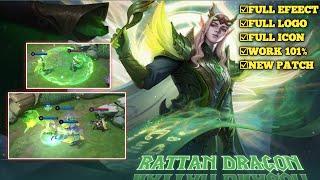 ESTES RATTAN DRAGON EPIC SKIN | SCRIPT TUTORIAL | FULL EFFECTS WITH FRAME | MOBILE LEGENDS