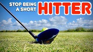 STOP Being a Short Hitter Long Drives are EASY (simple golf tips)