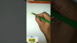 scenery colour pencil drawing #short#shortvideo#ytshory