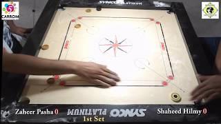 Carrom World Cup Korea 2018 Team Event Final 1st Set Zaheer Pasha vs Shaheed Hilmy