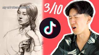 RATING TIKTOK ART TUTORIALS  8