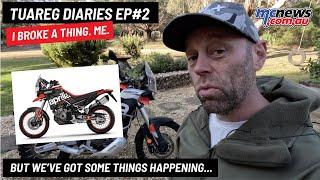 MCNews Aprilia Tuareg Diary #2 - The broken man returns with an update