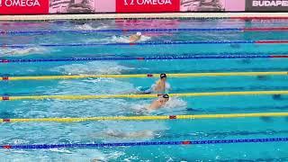 World Aquatics Swimming Championships 25m 2024 - Men 200m Breaststroke - Heat4 - AJ Pouch