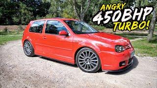 THIS *450BHP TURBO CHARGED* GOLF R32 IS AGGRESSIVELY FAST!!