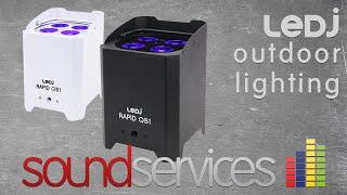 LEDJ Rapid QB1 IP54 Outdoor Uplighters