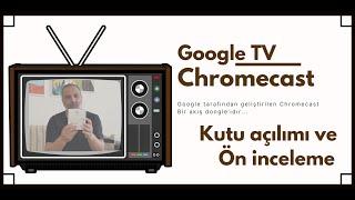 Google TV Chromecast 4K - Safkan Android İşletim Sistemi Akıllı TV