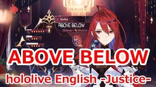 【lyrics】ABOVE BELOW・hololive English -Justice-【ERBloodflame/stream（2024/7/8）】