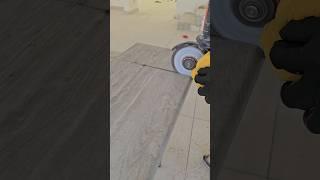 Porcelain steps cut #tiling #hack #diy #tiles #asmr #howto #shorts