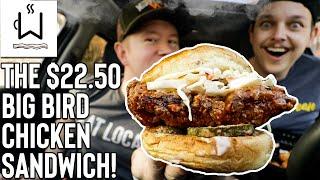 The Most Expensive Chicken Sandwich In Chicago! The $22.50 Big Bird Chicken Sandwich at Wake N Bacon