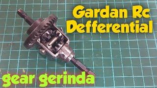 Review Gardan rc defferential Handmade dari gear gerinda | Gardan rc defferential system full metal