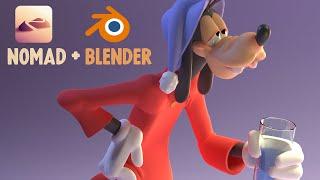 Nomad Sculpt Render Exported to Blender Cycles | Sleepy Goofy!