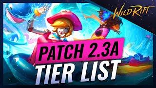 BEST Champions TIER List - Patch 2.3A - Wild Rift (LoL Mobile)
