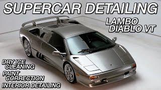 Dry Ice Cleaning & Detailing a Lamborghini Diablo VT Roadster