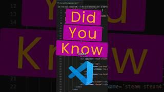 Did you know? VSCode breadcrumb. @code  #vscode #didyouknow #programming