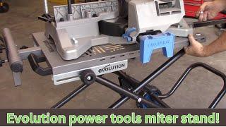 Evolution power tools chop saw stand. #chopsaw #miterstand #howto #diy #toolreviews #notalking