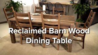 Reclaimed Barn Wood Dining Set at DutchCrafters