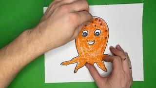 Как нарисовать Осьминога Легко / Рисование для детей / How to draw octopus easy
