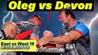 Devon Larratt vs Oleg Petrenko Highlights #devonlarratt #eastvswestarmwrestling #champion