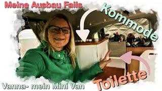 Mini Camper Van Berlingo XL| meine Umbau Fails | DIY| neue Toilette Bivvy Loo| neue Kommode| Vanlife