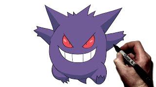 How To Draw Gengar | Step By Step | Pokemon