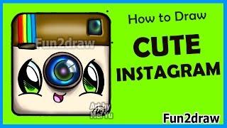 How to Draw Cute Instagram Logo Step by Step - Easy Drawings Fun2draw | Online Art Lessons