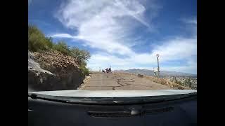 TUCSON ARIZONA--DRIVING UP "A" MOUNTAIN-SENTINEL PEAK PARK