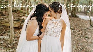 ROMANTIC WEDDING CEREMONY with personal vows! | Lesbian Couple | Allie and Sam