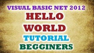 Hello world Visual Studio 2012 - VB NET