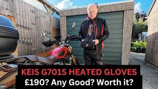 HANDS RESCUED!! Keis G701 Heated Gloves Test with Keis Heated Jacket for the winter rider