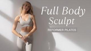 Full Body Reformer Pilates Workout | Reformer-style Pilates workout you can do at home