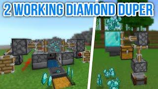 2 WORKING DIAMOND DUPER FARM FOR MINECRAFT BEDROCK & POCKET EDITION 1.19/1.20!