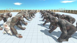 OLD vs NEW GORO THE GIANT Animal Revolt Battle Simulator