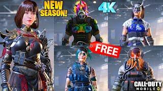 *NEW* Season 5 All Battle Pass Characters | Season 5 All Free Rank Free & Paid Characters Codm 2025