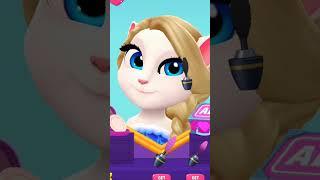 Frozen Elsa Cosplay My Talking Angela 2 #shorts #mytalkingangela2