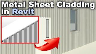 Metal Sheet Cladding in Revit Tutorial