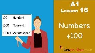 Learn German | Numbers (Part 3) | Zahlen | German for beginners | A1 - Lesson 16