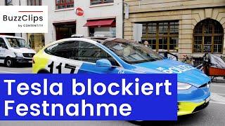 Schweiz: Polizei-Tesla blockiert Festnahme