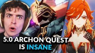 NATLAN'S STORY IS AMAZING! 5.0 Archon Quest Act 1 & 2 FULL REACTION | Genshin Impact