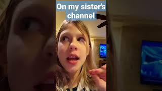 on my sister's channel #funny #shorts #fun