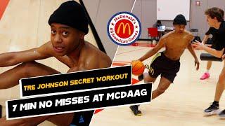 Tre Johnson didn't miss for 7 minutes Straight   he organized his own late workouts for MCDAAG