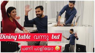 Dining table vannu but പണി പാളിയോ  #sijoshriya #malayalamvlog #malayalam