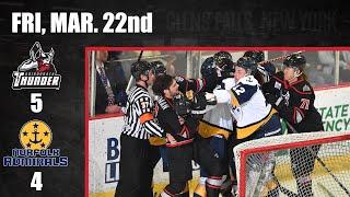 Highlights 3/22/24 Norfolk Admirals 4 - Adirondack Thunder 5