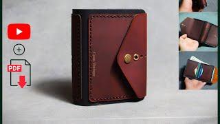 Unique Leather Vertical Bifold Wallet Pdf Pattern Download